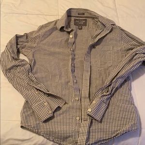 Abercrombie & Fitch plaid button up muscle shirt